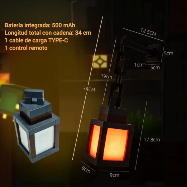 Lámpara Píxel Retro LED